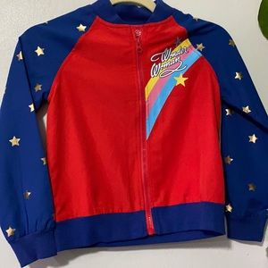 NWT Wonder Woman girls light jacket 7-8